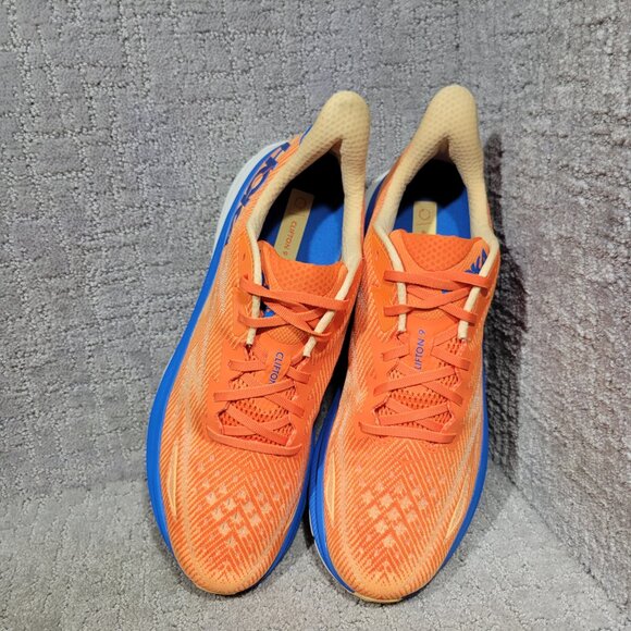 Hoka One One Clifton 9 Men's Size 13D Orange Impala Athletic Running Sneakers. - Picture 12 of 13
